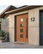 Hoogwaardige, elegante aluminium voordeur van Golden Oak voor uw woning