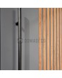LIM RAIL3 double - aluminium dubbele deur met verticale lamellen gemaakt van aluminium profielen
