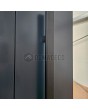 LIM RAIL4 - aluminium voordeur met verticale lamellen van aluminium profielen