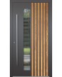 LIM RAIL4 - aluminium voordeur met verticale lamellen van aluminium profielen