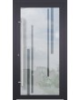 LIM Glass S10 - matte aluminium voordeur met een transparant decor