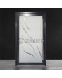 LIM Glass S11 - gematteerde aluminium voordeur met een transparant decor