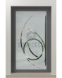 LIM Glass S - matte hoofddeur met transparant motief