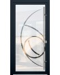 LIM Glass S16 - matte aluminium voordeur met een transparant decor