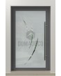LIM Glass S - matte hoofddeur met transparant motief