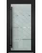 LIM Glass S3 - matte voordeur met drie transparante strepen
