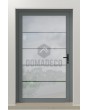 LIM Glass S4 - matte voordeur met vier transparante strepen