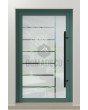 LIM Glass S7 - matte buitendeur met een transparant decor