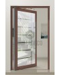 PIVOT Glass S7 - aluminium matte taatsdeur met transparant decor