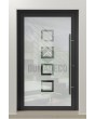 LIM Glass S8 - zandkleurige voordeur met een transparant decor
