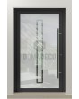 LIM Glass S9 - originele matte voordeur met een transparant decor