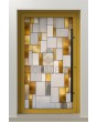 PIVOT SG2 - Op maat gemaakte aluminium draaideur met glas-in-lood
