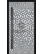 LIM Squares - aluminium voordeur met vierkantjesstructuur van gefreesd metaal