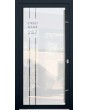 LIM Glass S23 - aluminium voordeurmelk met transparant adres