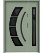Sta Taurus Duo noir - modern steel front door with side panel