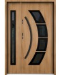 Sta Taurus Duo noir - modern steel front door with side panel