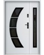 Sta Taurus Duo noir - modern steel front door with side panel