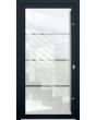 LIM Glass S3 - matte voordeur met drie transparante strepen