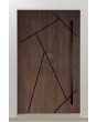 PIVOT V37 - stijlvolle aluminium draaideur met strepen