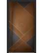 LIM V10 - aluminium voordeur met houten decor