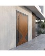 LIM V10 - aluminium voordeur met houten decor