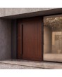 LIM V12 - aluminium voordeur met een laag gesublimeerd hout