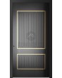 LIM V15 - aluminium voordeur met opgezette en gefreesde elementen