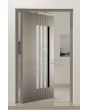 PIVOT V21 - aluminium draaideur met verticale beglazing