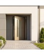 PIVOT V21 - aluminium draaideur met verticale beglazing