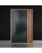 Aluminium taatsdeur met houten decor
