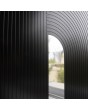 PIVOT V22 - aluminium draaideur met houten decor