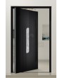 PIVOT V22 - aluminium draaideur met houten decor