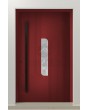 PIVOT V22 - aluminium draaideur met houten decor