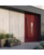 PIVOT V22 - aluminium draaideur met houten decor