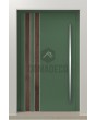 PIVOT V28 - aluminium voordeur met houten decor
