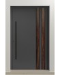 PIVOT V28 - aluminium voordeur met houten decor