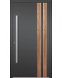 LIM V28 - aluminium toegangsdeur met houten decor