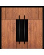 LIM v35 dubbel - dubbele aluminium voordeur met houtstructuur en decor