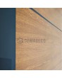LIM v36 dubbel - dubbele aluminium voordeur met houten decor