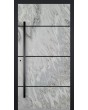 LIM V42 - aluminium voordeur bedekt met steentextuur