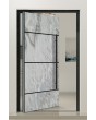 PIVOT V42 - aluminium voordeurscharnier met witte steenstructuur