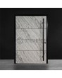 PIVOT V42 - aluminium voordeurscharnier met witte steenstructuur
