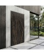 Aluminium scharnierende deur bekleed met Noir Desir gesinterd kwarts