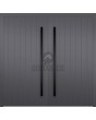 LIM v60 dubbel - aluminium dubbele deur met verticale strepen