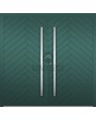 LIM v61 dubbel - aluminium dubbele deur met visgraatstrepen