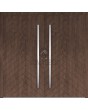 LIM v61 dubbel - aluminium dubbele deur met visgraatstrepen
