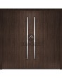 LIM v62 dubbel - aluminium dubbele deur met verticale strepen