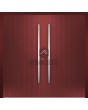 LIM v62 dubbel - aluminium dubbele deur met verticale strepen