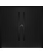 LIM v62 dubbel - aluminium dubbele deur met verticale strepen