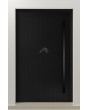 PIVOT V62 - aluminium taatsdeur met verticaal frezen